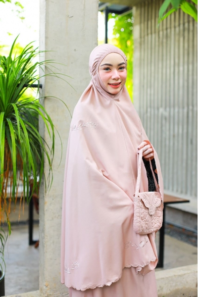 Telekung Travel Sulam Sandy